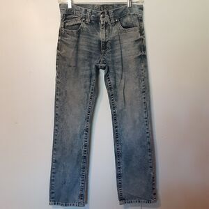 Axe & Crown Men’s Jeans Size 32 x 34 Slim Fit Distressed Thick Stitch